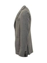 Giacca in Lana a Righe Grigie Boss - Boss | Lidia Shopping