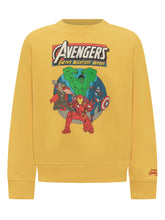Felpa Gialla con Stampa Avengers MC2 Saint Barth - Fall/Winter 2025 - On Sale - Bambino | Lidia Shopping