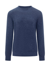 Saint Barth Blue Melange Crewneck Sweater - Fall/Winter 2025 - On Sale - Uomo | Lidia Shopping