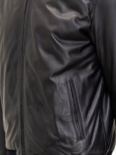 Renzo Cenci Leather Bomber Jacket with Ribbed Details - Fall/Winter 2025 - On Sale - Uomo | Lidia Shopping