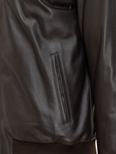 Renzo Cenci Leather Bomber Jacket with Ribbed Details - Fall/Winter 2025 - On Sale - Uomo | Lidia Shopping