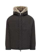 Yves Salomon Parka Nero con Cappuccio in Pelliccia - Fall/Winter 2025 - On Sale - Uomo | Lidia Shopping