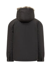 Yves Salomon Parka Nero con Cappuccio in Pelliccia - Fall/Winter 2025 - On Sale - Uomo | Lidia Shopping