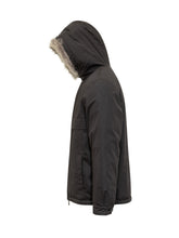 Yves Salomon Parka Nero con Cappuccio in Pelliccia - Fall/Winter 2025 - On Sale - Uomo | Lidia Shopping