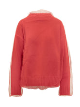 Msgm Knit Cardigan with Tulle Overlay - Msgm | Lidia Shopping