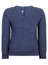 L Orso Bruno Blue Cable Knit Sweater - Fall/Winter 2025 - On Sale - Bambino | Lidia Shopping