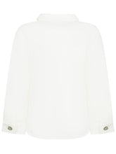 L Orso Bruno White Cotton Shirt with Collar - Fall/Winter 2025 - On Sale - Bambino | Lidia Shopping