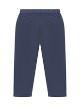 L Orso Bruno Blue Cotton Pants with Elastic Waist - Fall/Winter 2025 - On Sale - Bambino | Lidia Shopping