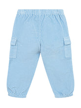 L Orso Bruno Pantaloni Cargo in Velluto Azzurro - Fall/Winter 2025 - On Sale - Bambino | Lidia Shopping