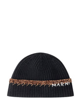 Cappello Beanie in Lana con Logo Marni - Fall/Winter 2025 - On Sale - Uomo | Lidia Shopping