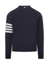 Crew-Neck Sweatshirt with Sleeve Stripes - Men | Lidia Shopping
