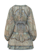 Abito Mini in Chiffon con Stampa Paisley - Abbigliamento Donna | Lidia Shopping