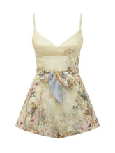 Playsuit Con Stampa Floreale E Fiocco In Vita - Abbigliamento Donna | Lidia Shopping