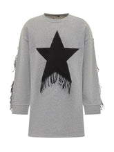 Felpa Stella McCartney con Stella e Frange - Abbigliamento Bambini | Lidia Shopping