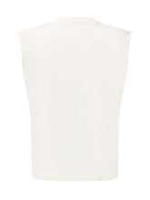 T-shirt Senza Maniche con Logo e Dettagli Traforati - Abbigliamento Uomo | Lidia Shopping