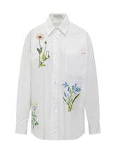 Oversized Shirt with Floral Embroidery - Collezione Happy Birthday | Lidia Shopping