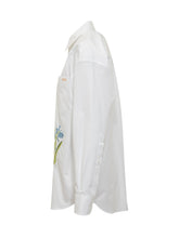 Oversized Shirt with Floral Embroidery - Collezione Happy Birthday | Lidia Shopping