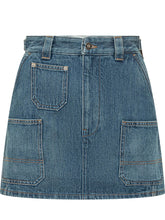 Denim Mini Skirt with Patch Pockets - Collezione Happy Birthday | Lidia Shopping