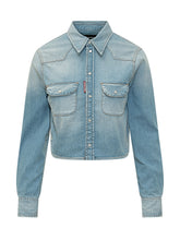 Mini Western Denim Shirt - Dsquared2 | Lidia Shopping