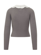 Top in Maglia con Colletto in Pizzo - Abbigliamento Donna | Lidia Shopping