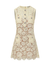 Abito Mini in Pizzo Ricamato - Abbigliamento Donna | Lidia Shopping