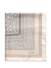 Foulard con Motivo Geometrico e Bordi a Contrasto - Accessori Donna | Lidia Shopping