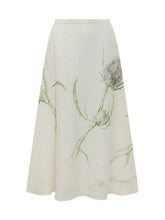 Midi Skirt with Floral Print - Alberta Ferretti | Lidia Shopping