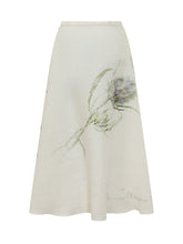Midi Skirt with Floral Print - Alberta Ferretti | Lidia Shopping