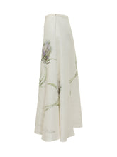Midi Skirt with Floral Print - Alberta Ferretti | Lidia Shopping