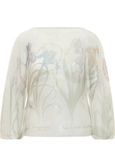 Organza Shirt with Floral Print - Alberta Ferretti | Lidia Shopping