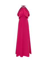 Long Halter Neck Dress with Draped Bodice - Alberta Ferretti | Lidia Shopping
