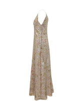 Long Sequin Dress with V Neck - Alberta Ferretti | Lidia Shopping