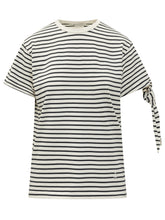Striped T-Shirt with Sleeve Knot - J W Anderson | Lidia Shopping