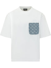 T-Shirt with Logo Denim Pocket - Collezione Happy Birthday | Lidia Shopping