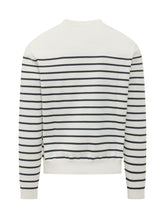 Striped Knit Pullover with Logo Embroidery - Collezione Happy Birthday | Lidia Shopping