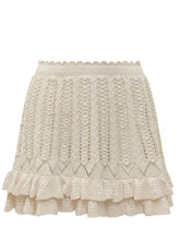 Nelle Knit Skirt with Ruffles and Openwork Pattern - Collezione Happy Birthday | Lidia Shopping