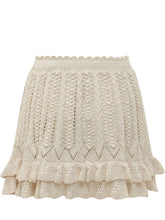 Nelle Knit Skirt with Ruffles and Openwork Pattern - Collezione Happy Birthday | Lidia Shopping