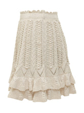 Nelle Knit Skirt with Ruffles and Openwork Pattern - Collezione Happy Birthday | Lidia Shopping