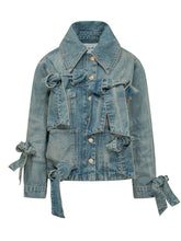 Giacca In Denim Con Fiocchi - Abbigliamento Donna | Lidia Shopping