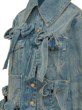 Giacca In Denim Con Fiocchi - Abbigliamento Donna | Lidia Shopping