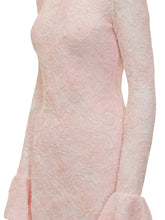 Mesh Mini Dress with Flared Sleeves - New Collection | Lidia Shopping