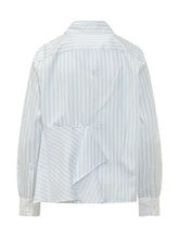 Asym Draped Shirt with Striped Pattern - J W Anderson | Lidia Shopping