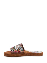 Espadrilla Nappa Slide Sandal with Floral Print - Dolce & Gabbana | Lidia Shopping