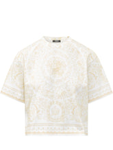 Jersey T-Shirt With Ornamental Print - New Collection | Lidia Shopping