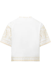 Jersey T-Shirt With Ornamental Print - New Collection | Lidia Shopping