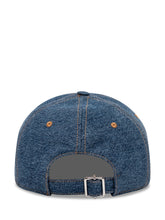 Cappello Denim con Visiera Curva e Logo Ricamato - Accessori Uomo | Lidia Shopping