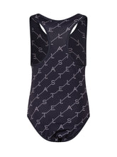 All-Over Logo Print Swimsuit with Zip - Collezione Happy Birthday | Lidia Shopping