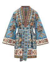 Abito Ricamato con Maniche Ampie e Cintura in Vita - Abbigliamento Donna | Lidia Shopping