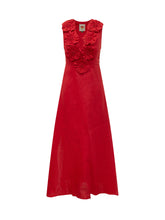 Sleeveless Midi Dress with Floral Appliqués - Collezione Happy Birthday | Lidia Shopping