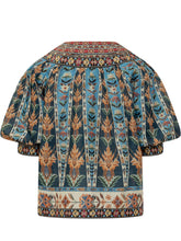 Blusa Ricamata con Colletto Ampio e Maniche Corte - Abbigliamento Donna | Lidia Shopping